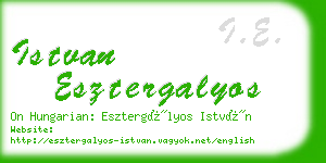 istvan esztergalyos business card